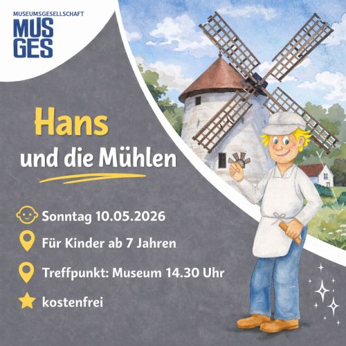 social media post musges hans und die mühlen kinderführung