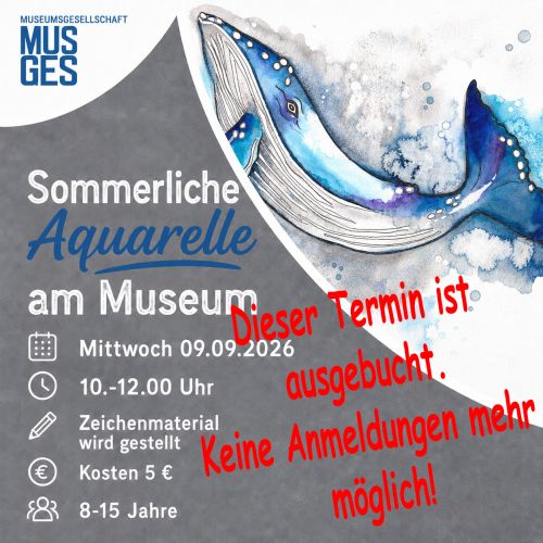 social media post sommerliche aquarelle 09.09.2026 keine Anmeldungen mehr